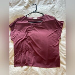 Altar'd State Burgundy Short Sleeve Tee
